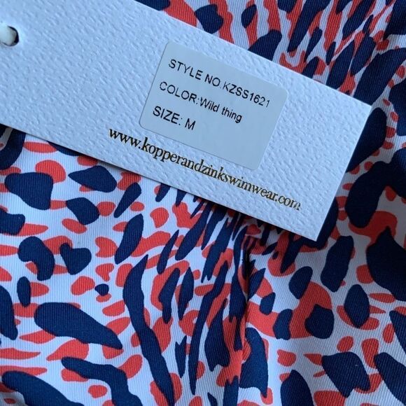 NWT Kopper & Zink Wild Thing Bikini Top Medium - Picture 5 of 5